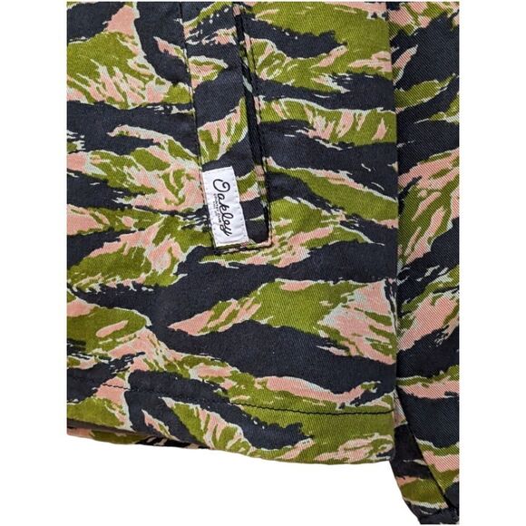 Oakley Tiger Camo Coach Jacket Green Insulated Cotton Canvas - Medium NWT - Picture 9 of 13